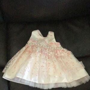 American Princess Pink Floral Kids Formal Dress